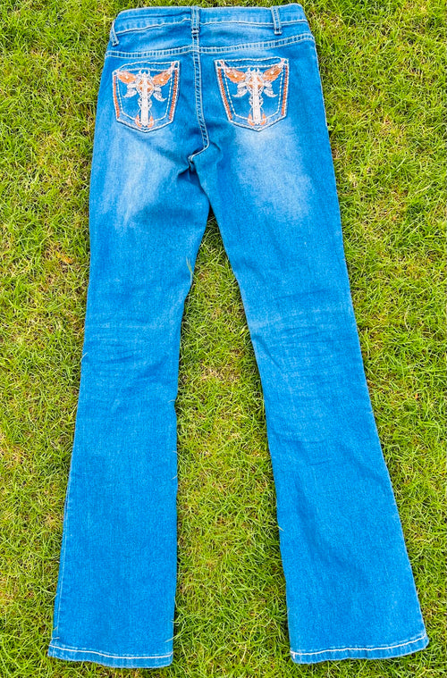 Embellished Y2k Flare Jeans
