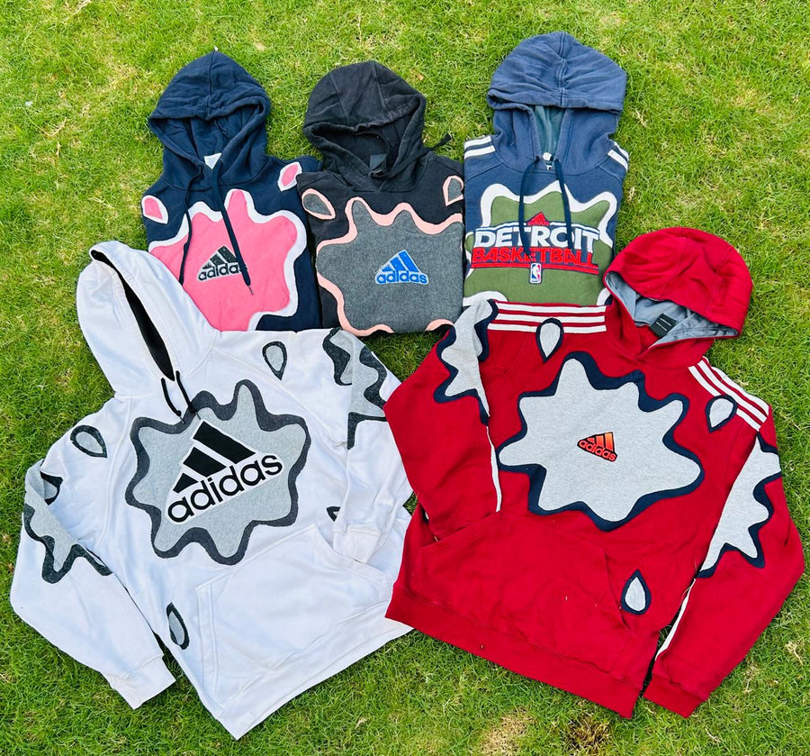Reworked Adidas Hoodies