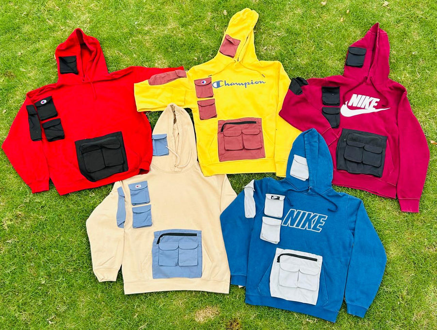 Reworked Nike Hoodies
